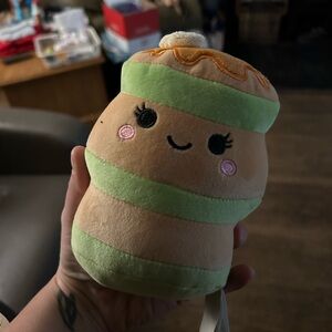 Squishmallows Green and Tan Plush